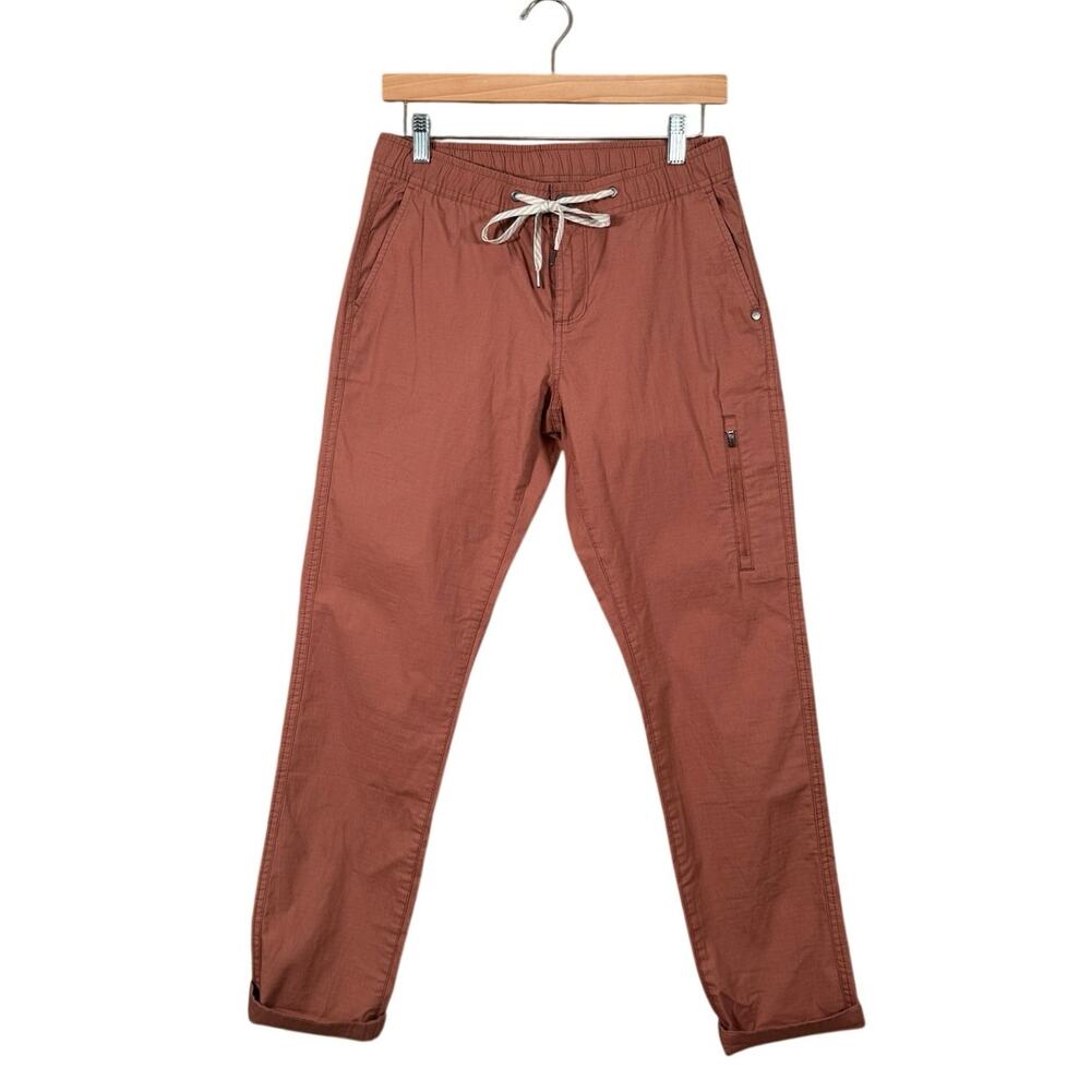 Vuori Ripstop Pants Women Small Terracotta Rust Utility Organic Cotton Hiking